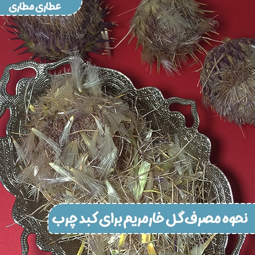 نحوه مصرف گل خارمریم برای کبد چرب